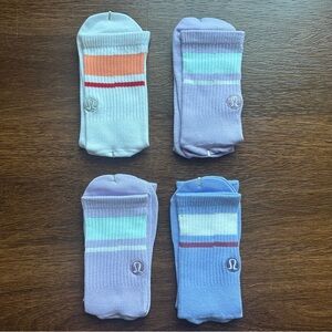 Lululemon Women's Daily Stride Ribbed Comfort Crew Socks Set